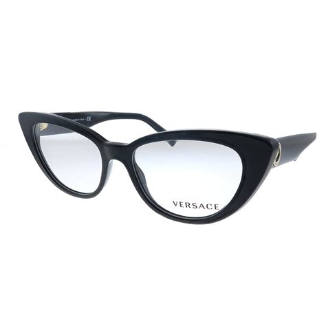 versace black cateye glasses|versace clear frame eyeglasses.